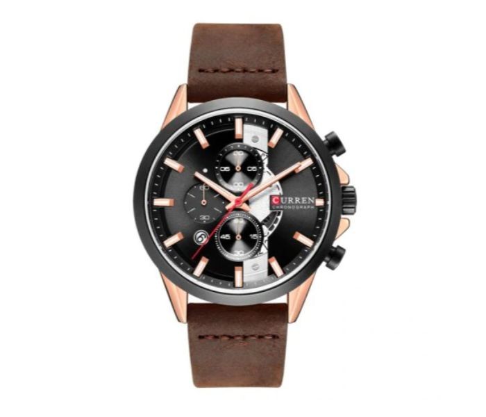 Curren 8325 Neutral Waterproof Curren Watch For Men - Brown And Black