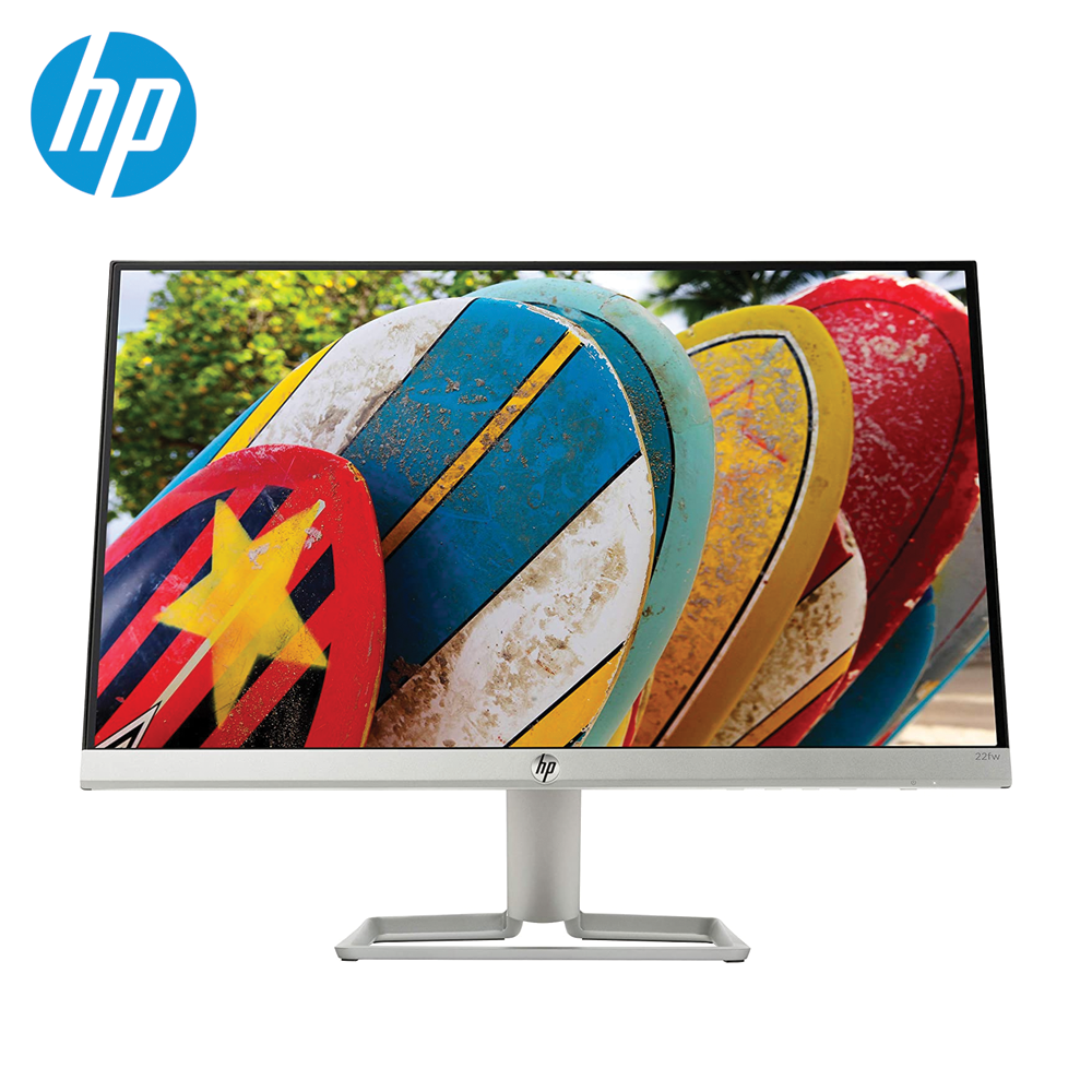 HP 22fw (3KS60AA) Ultra-Thin Full HD 21.5-inch IPS Monitor with VGA and HDMI Ports - White