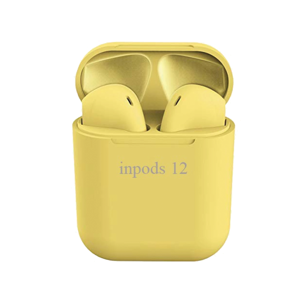 inPods 12 TWS Bluetooth Earbuds - Yellow
