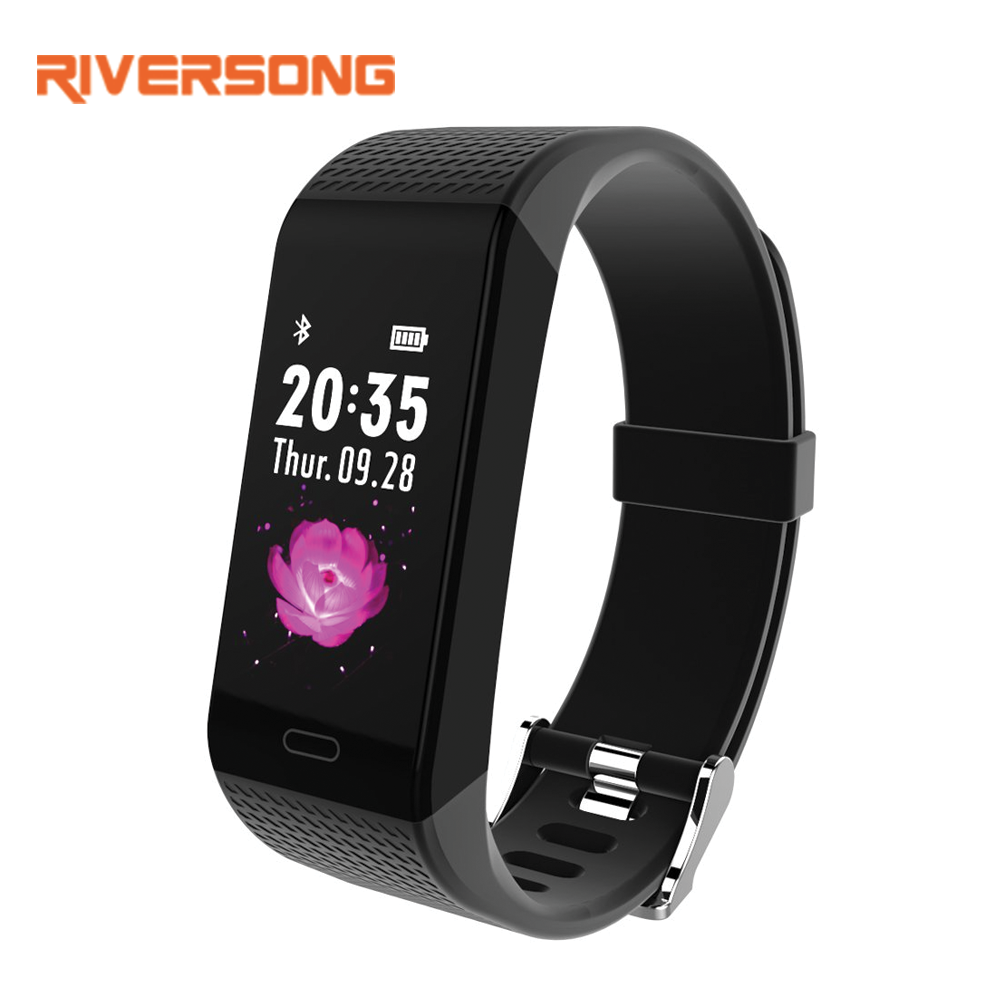 Riversong Wave O2 LCD Smart Band - Black