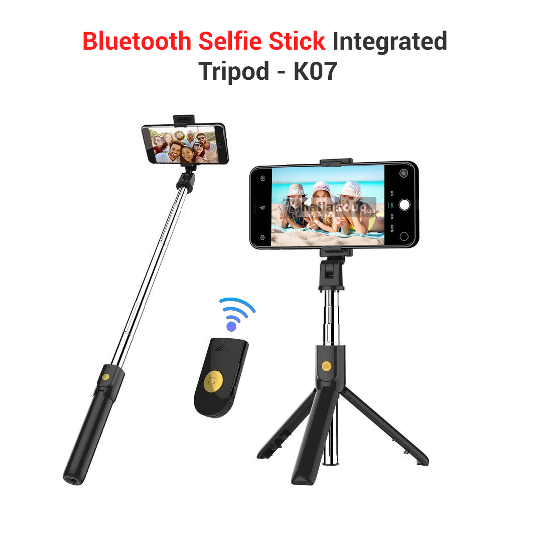 3 in 1 Smartphone Tripod, Selfie Stick, Monopod with Wireless Bluetooth Remote