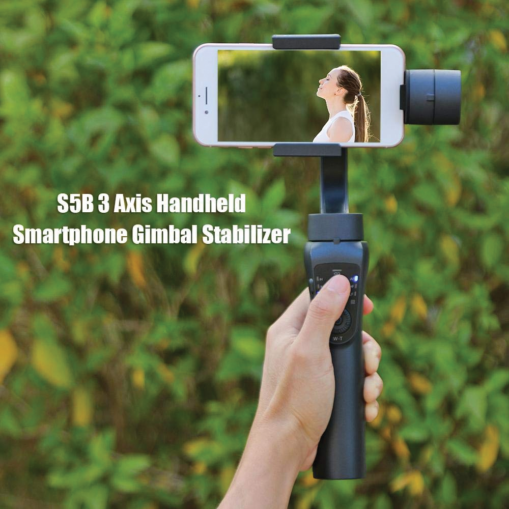 Housesczar Stabilizer S5B 3 Axis Smartphone Gimbal - Black