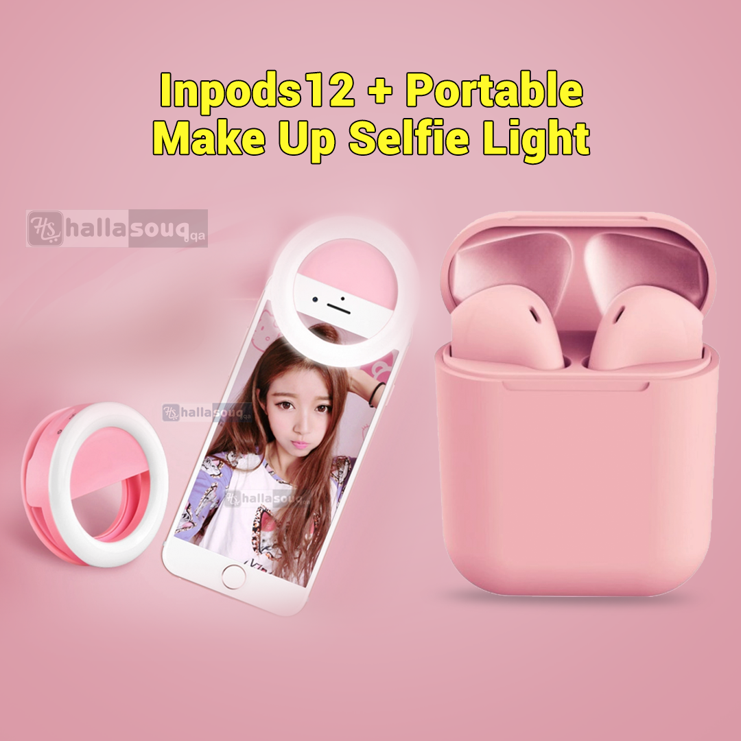 Inpods 12 + Portable Make Up Selfie Light Combo