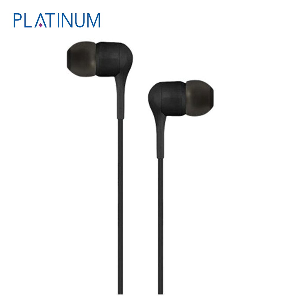 Platinum P-EPHCLSCBK Classic Series Wired Stereo Earphone - Black