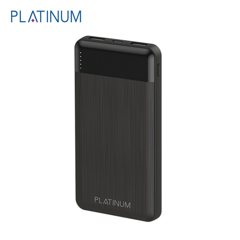 Platinum P-PBELG10BK 10000mAh ELEGANCE Series Power Bank - Black