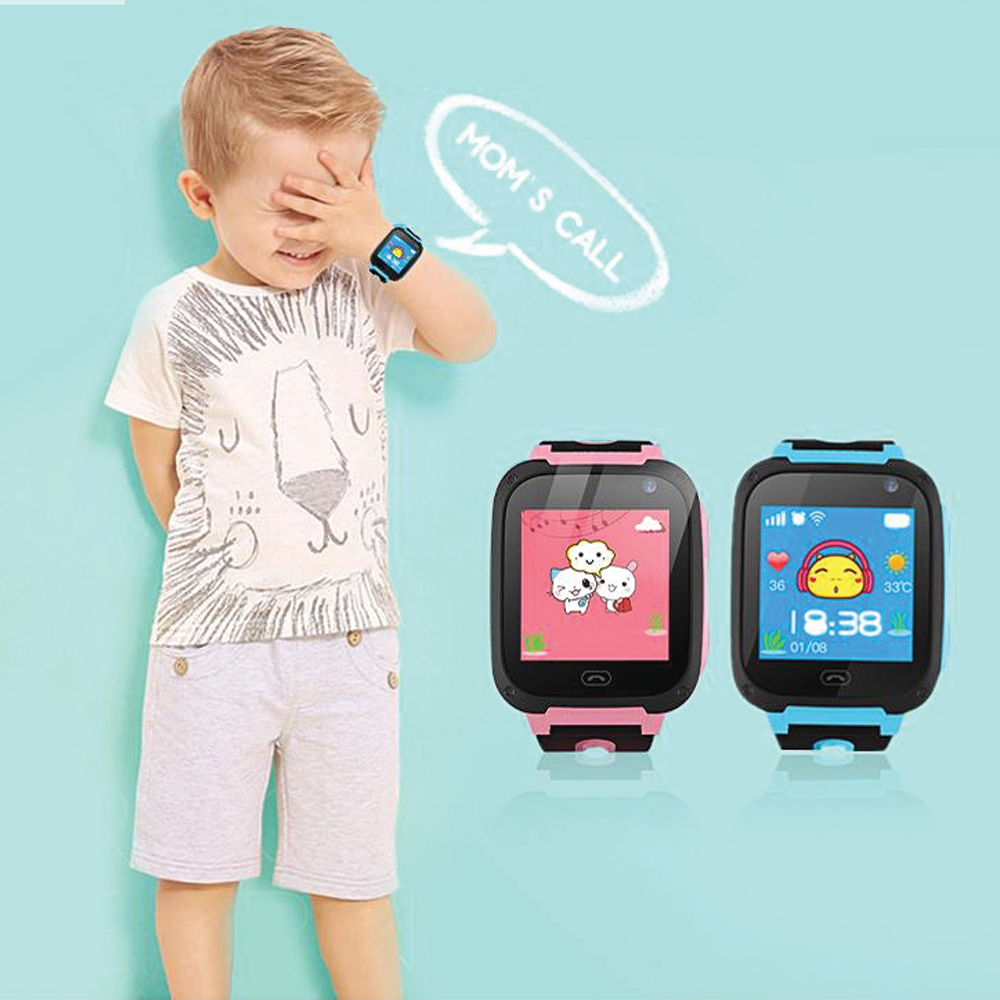 Q9 kids Smart Watch with 2G SIM card and Anti Lost waterproof - Blue