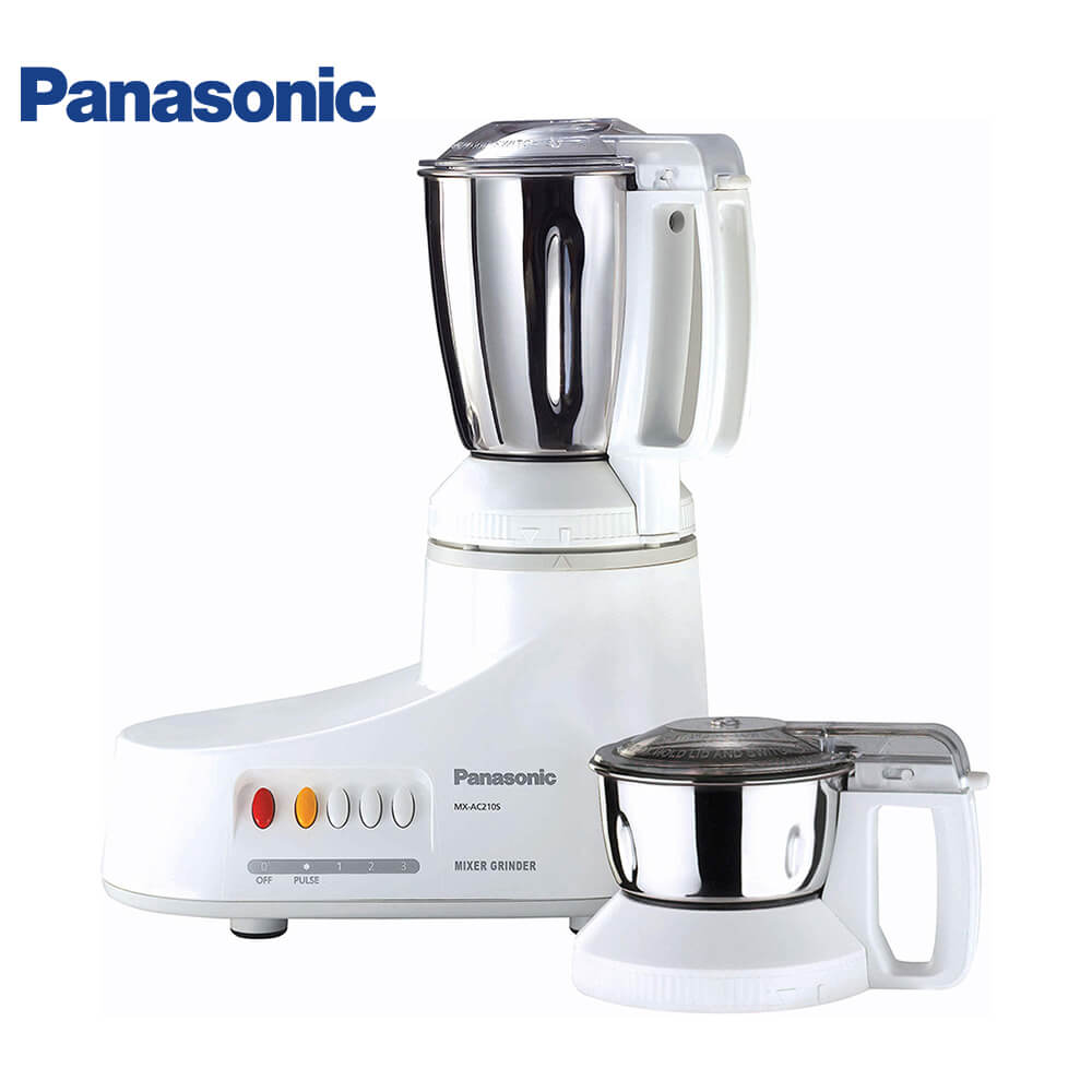 Panasonic MX-AC210S 360W 2 Jar Mixer Grinder - White
