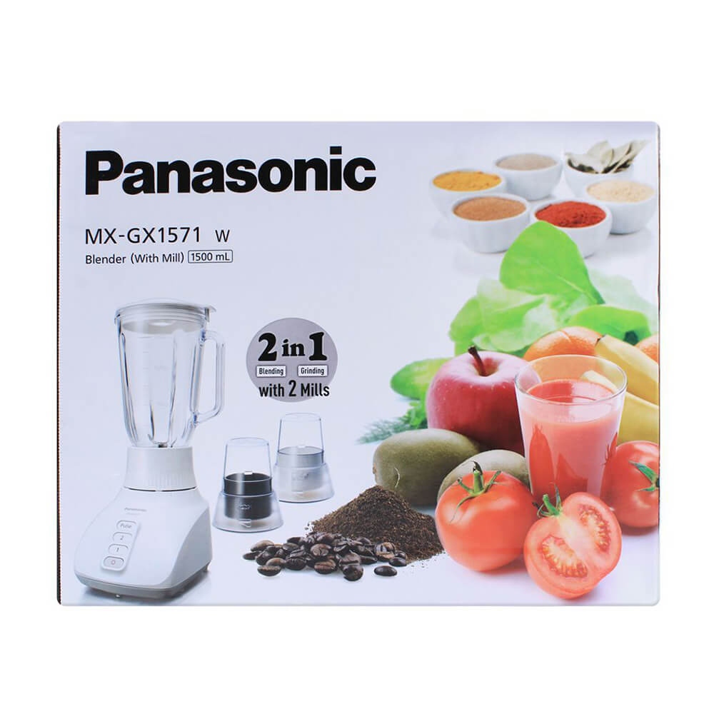 Panasonic MX-GX1571 450W Blender with 2 Mills - White