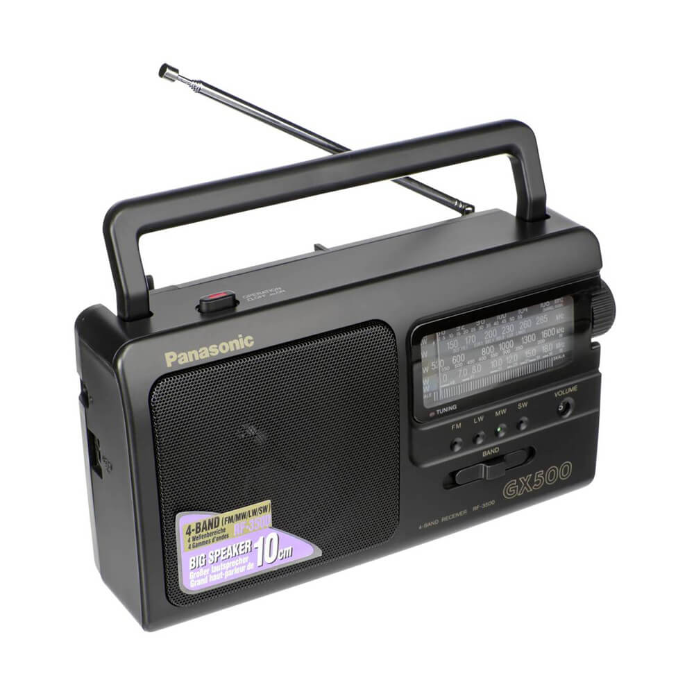 Panasonic RF-3500 AM/FM/LW/SW Portable Radio - Black