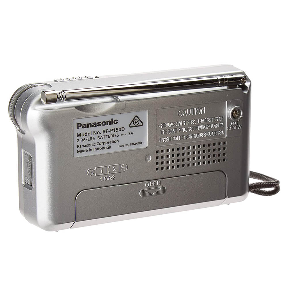Panasonic RF-P150D AM/FM Digital Pocket Radio - Silver