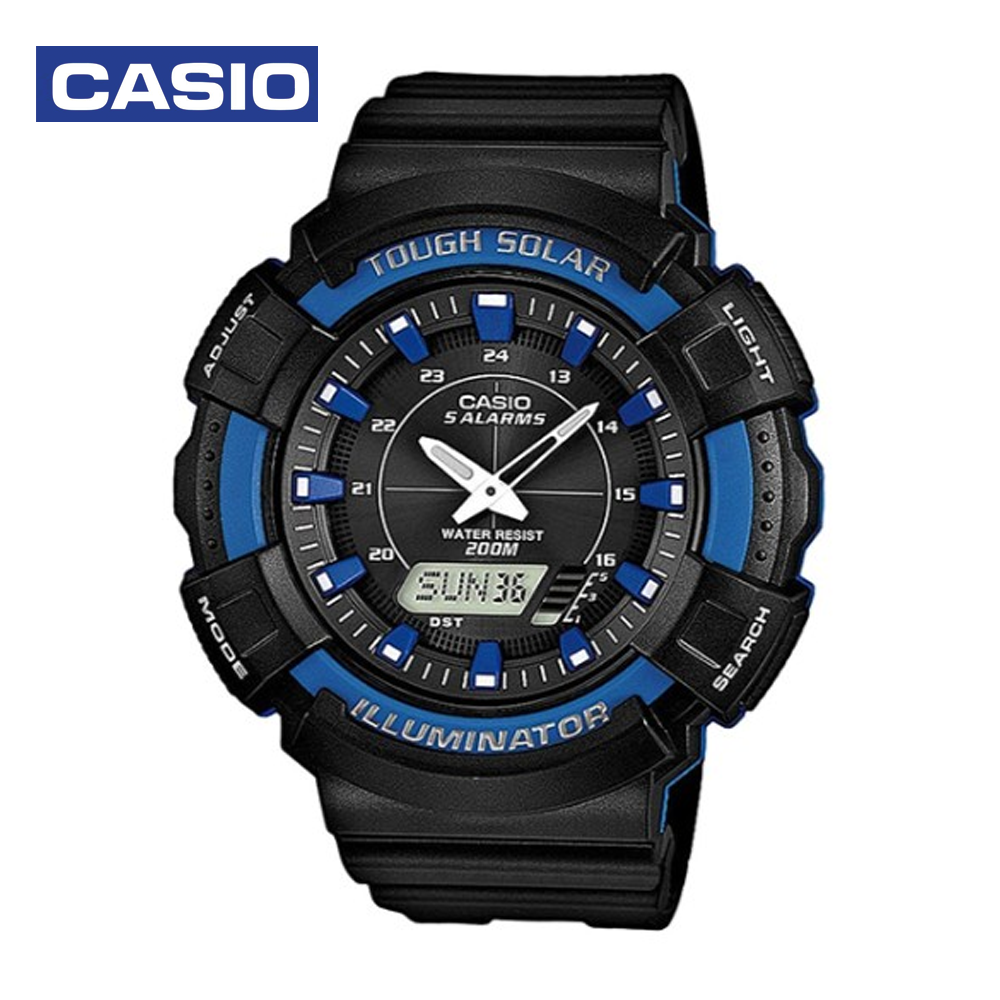 Casio ADS-800WH-2A2DF Mens Casual Analog and Digital Watch Black