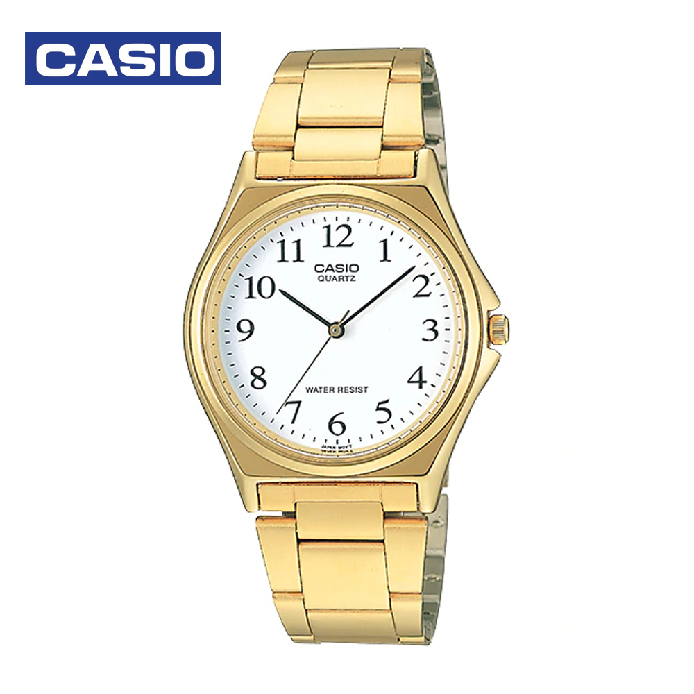 Casio MTP-1130N-7BRDF (CN) Mens Analog Watch Gold and White