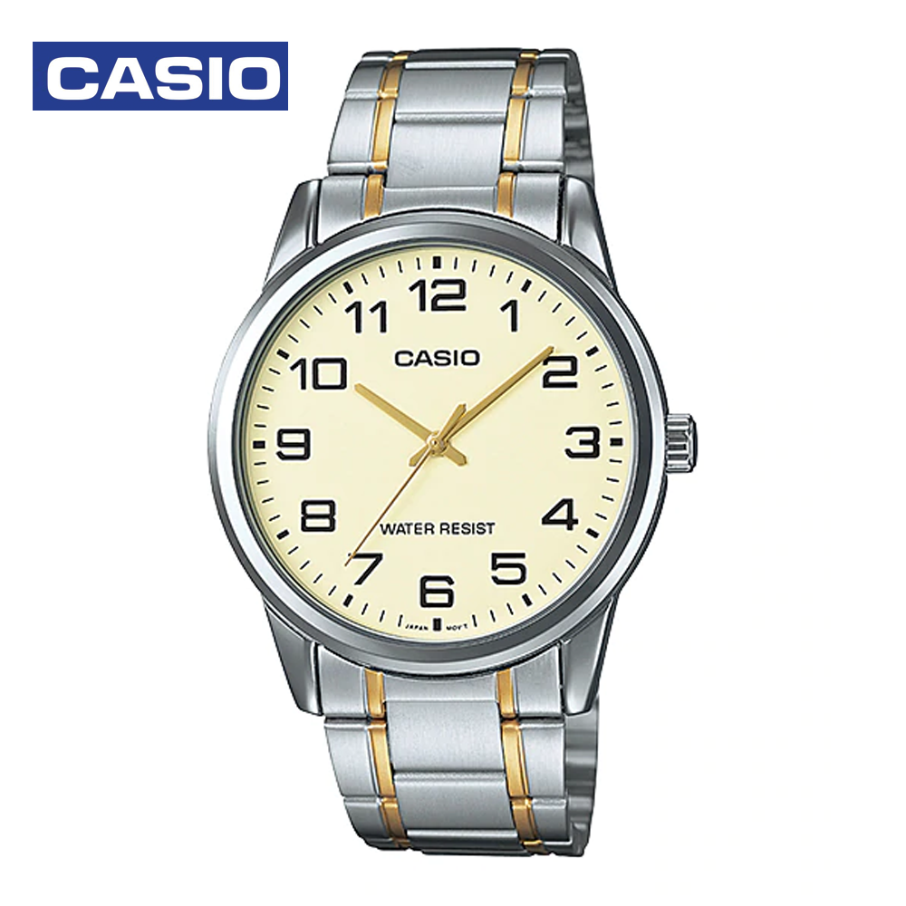 Casio MTP-V001SG-9BUDF Mens Analog Watch Gold and Silver