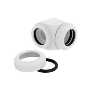 Corsair Hydro X Series XF Hardline 14mm 90° Angled Compression Twin Pack - White