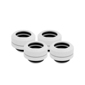 Corsair Hydro X Series XF Hardline 14mm Compression Fittings 4 Pack - White