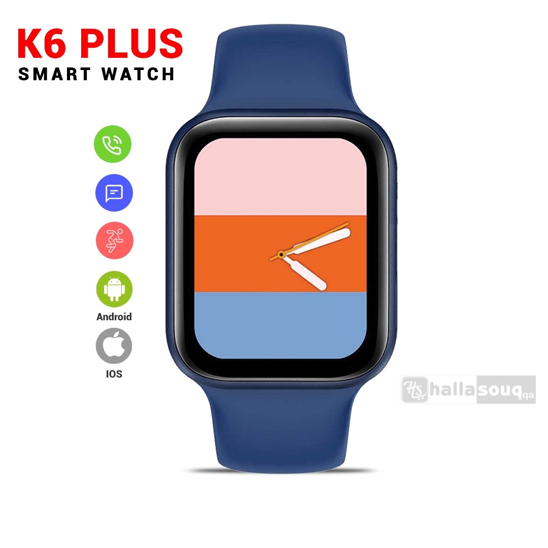 K6 Plus Smart Watch - Blue