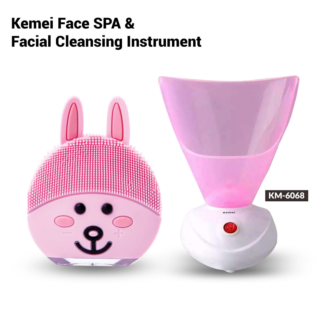 Kemei Face SPA and Facial Cleansing Massager Combo