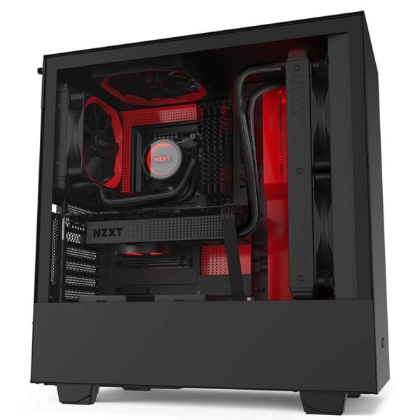 NZXT H510i ATX Mid Tower Case - Black/Red