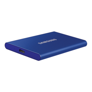 Samsung MU-PC1T0H/WW T7 Portable SSD - 1 TB - USB 3.2 Gen.2 External SSD - Indigo Blue