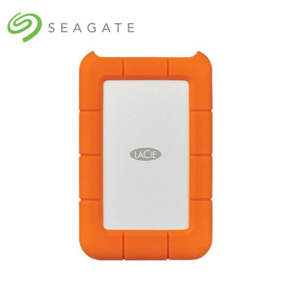 Seagate STFR1000800 LaCie Rugged USB 3.1 Type C Portable Hard Drive - White