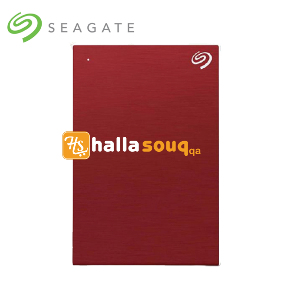 Seagate STHN2000403 Backup Plus Slim 2TB External Hard Drive Portable HDD – Red