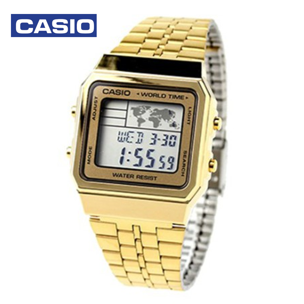 Casio A-500WG-9DF Unisex Casual Digital Watch Gold