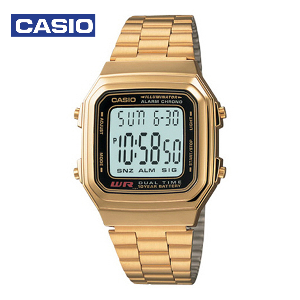 Casio A178WGA-1ADF (CN) Mens Casual Digital Watch Gold