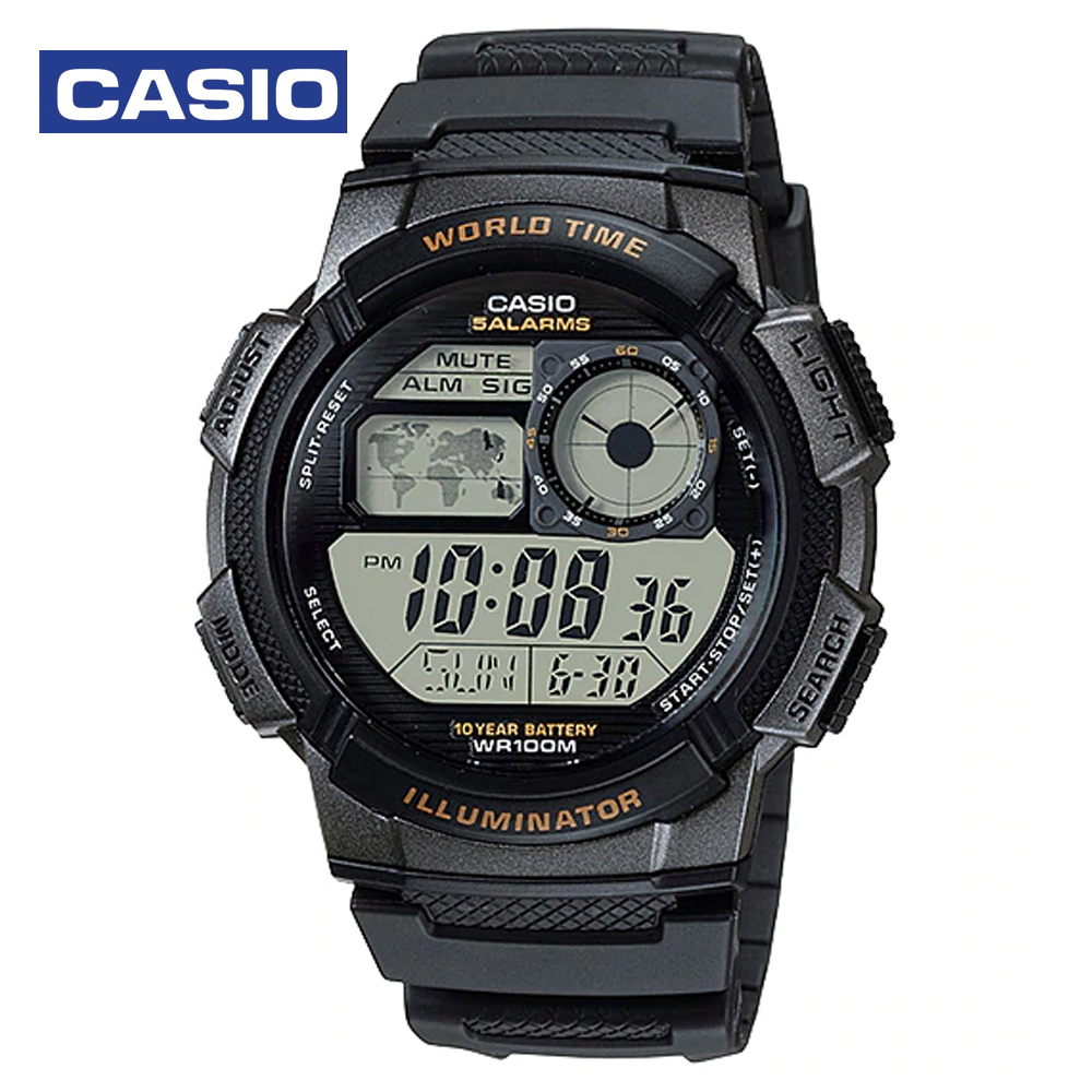 Casio AE-1000W-1AVDF Mens Sports Digital Watch Black