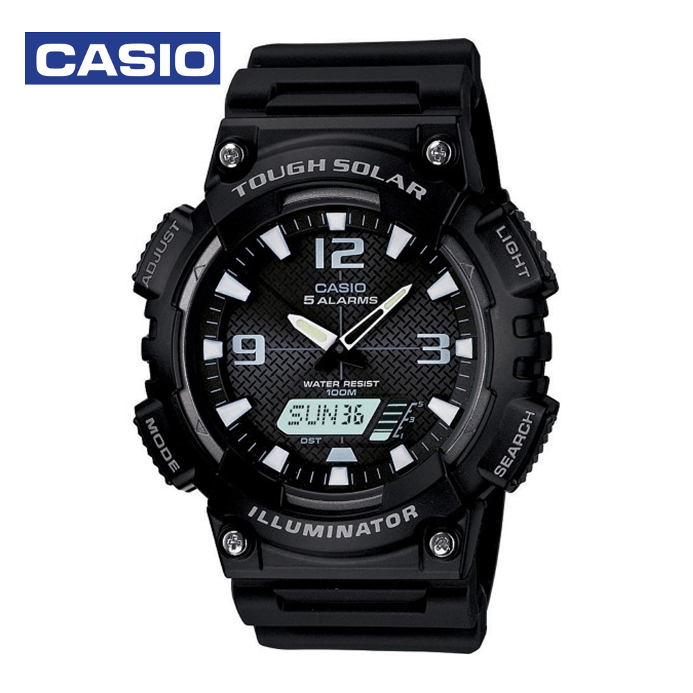 Casio AQ-S810W-1AVDF Mens Casual Analog and Digital Watch Black