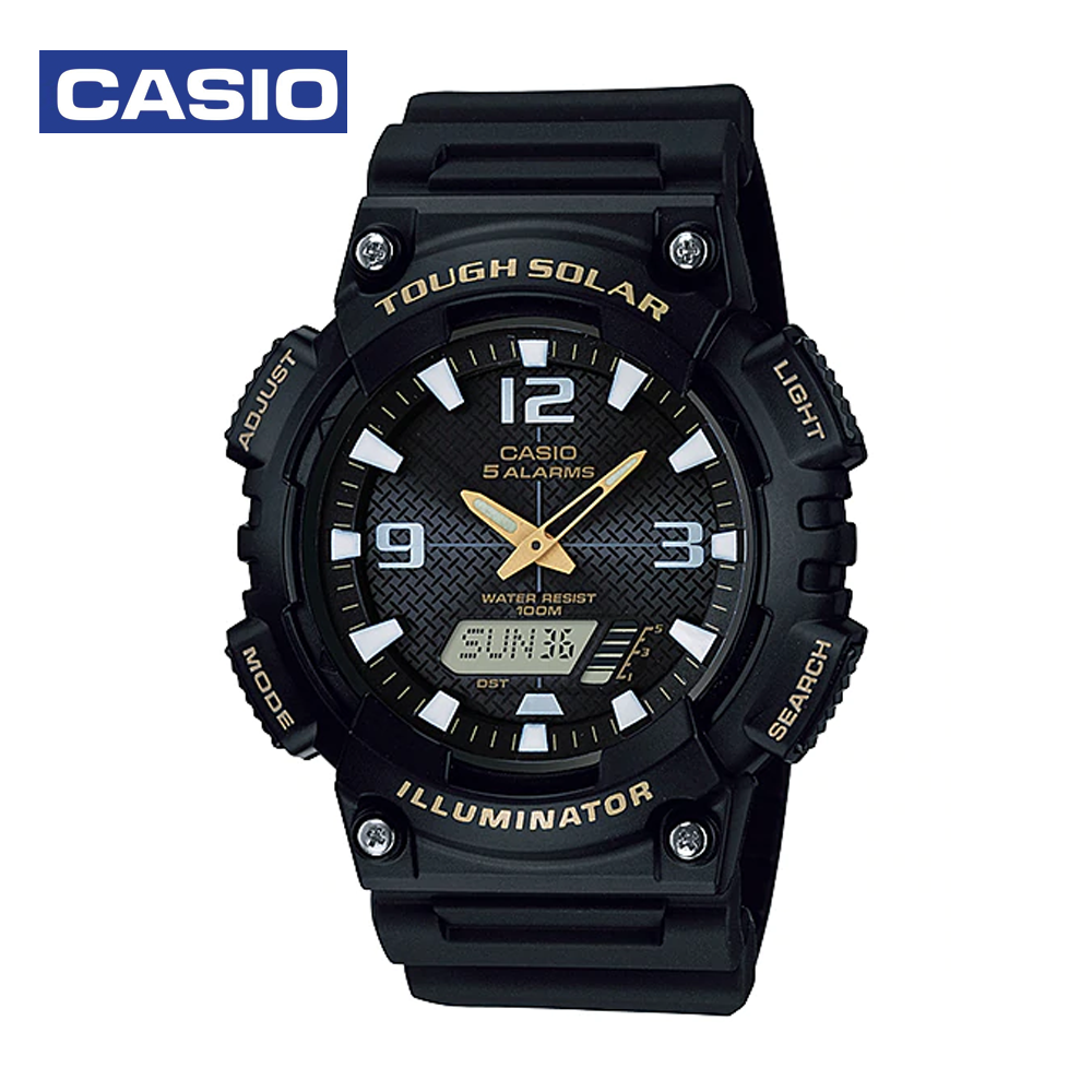 Casio AQ-S810W-1BVDF Mens Sports Analog and Digital Watch Black