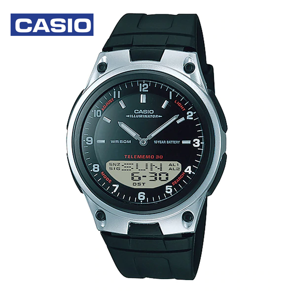 Casio AW-80-1AVDF (CN) Mens Analog and Digital Watch Black