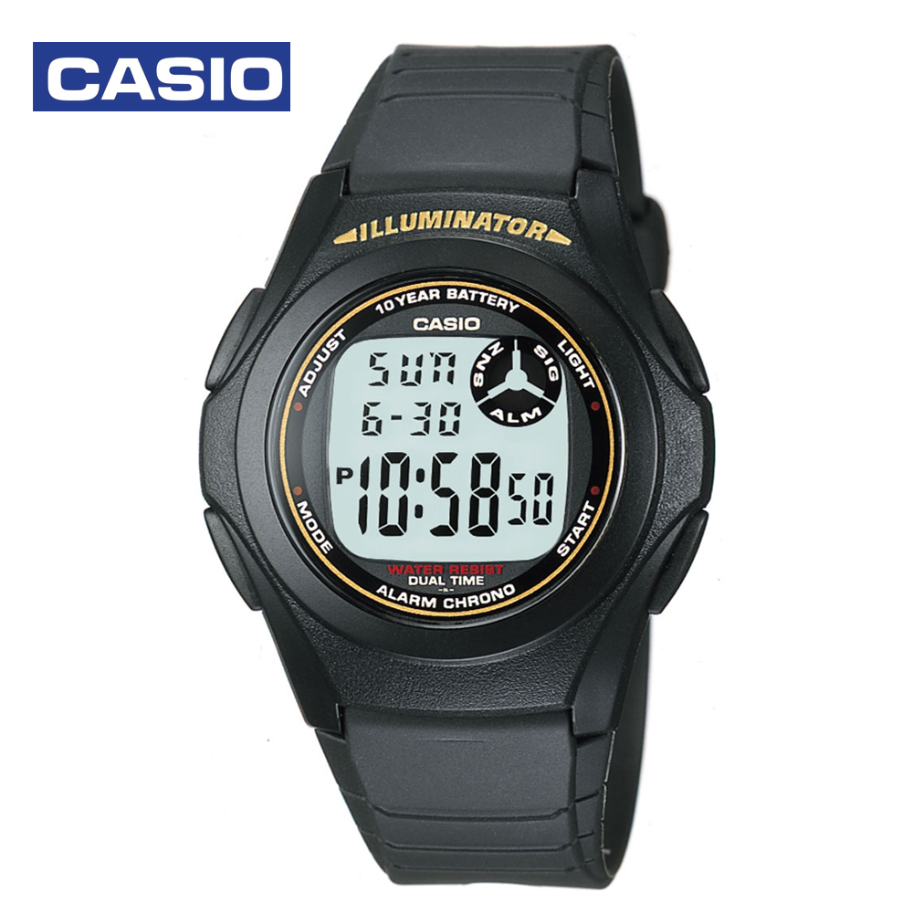 Casio F-200W-9ADF Mens Digital Watch Black