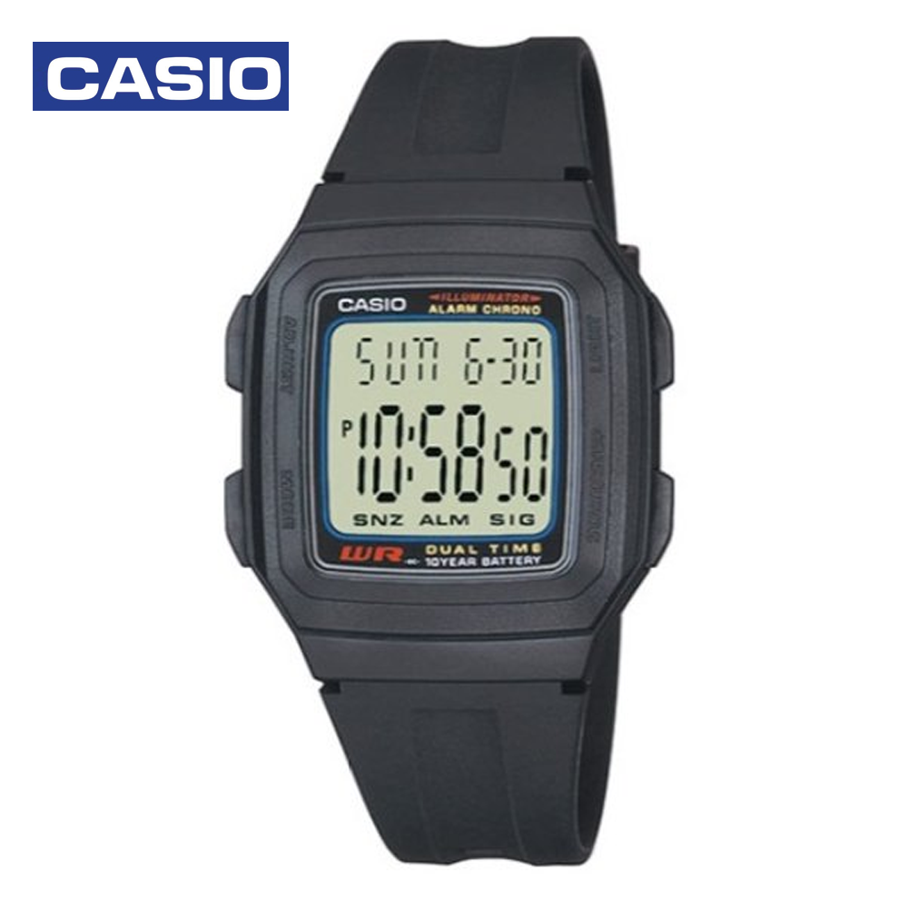 Casio F-201W-1DF Mens Digital Watch Black