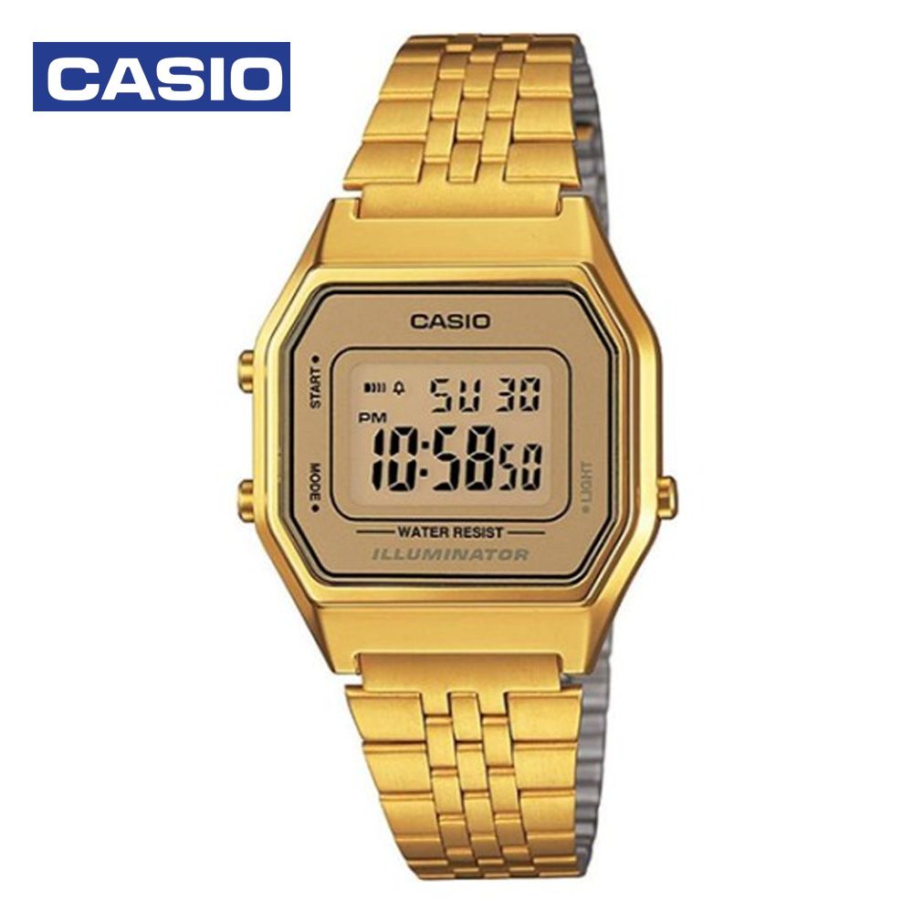 Casio LA-680WG-9DF Womens Digital Watch Gold