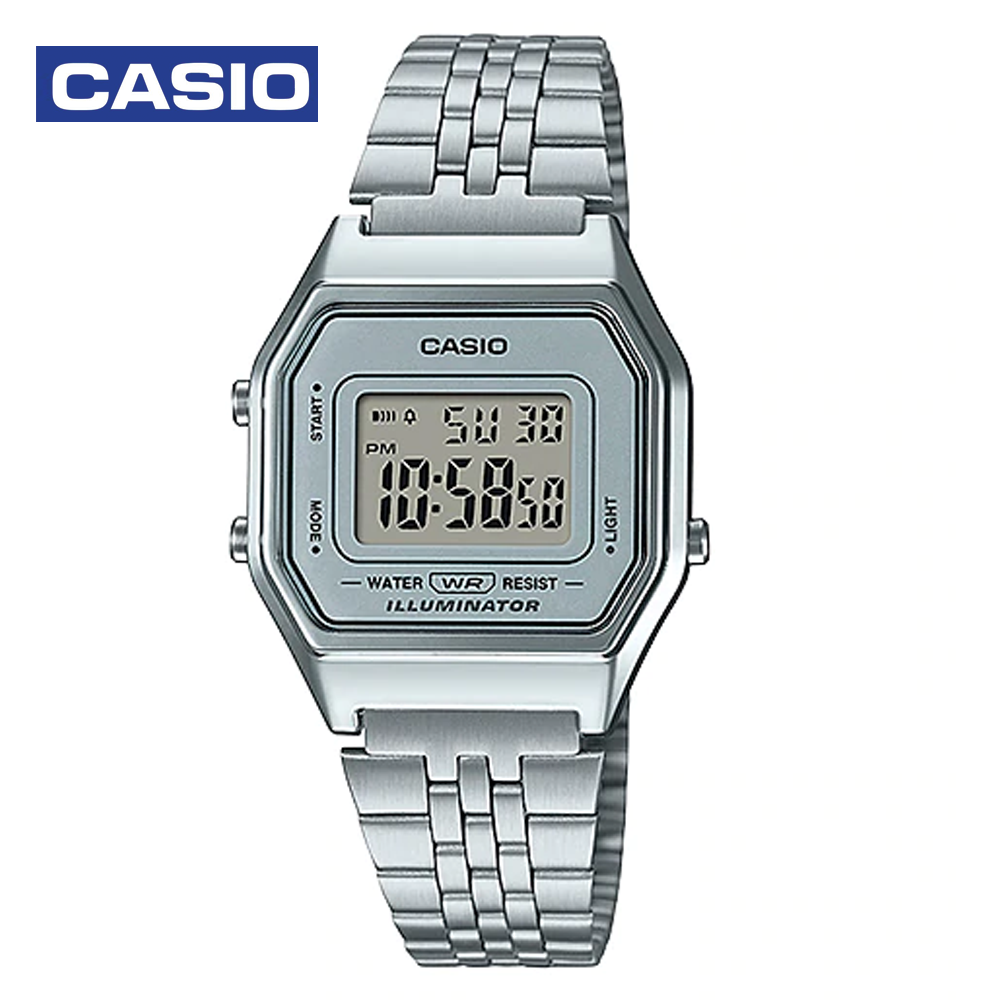 Casio LA680WA-7DF Womens Digital Watch Silver