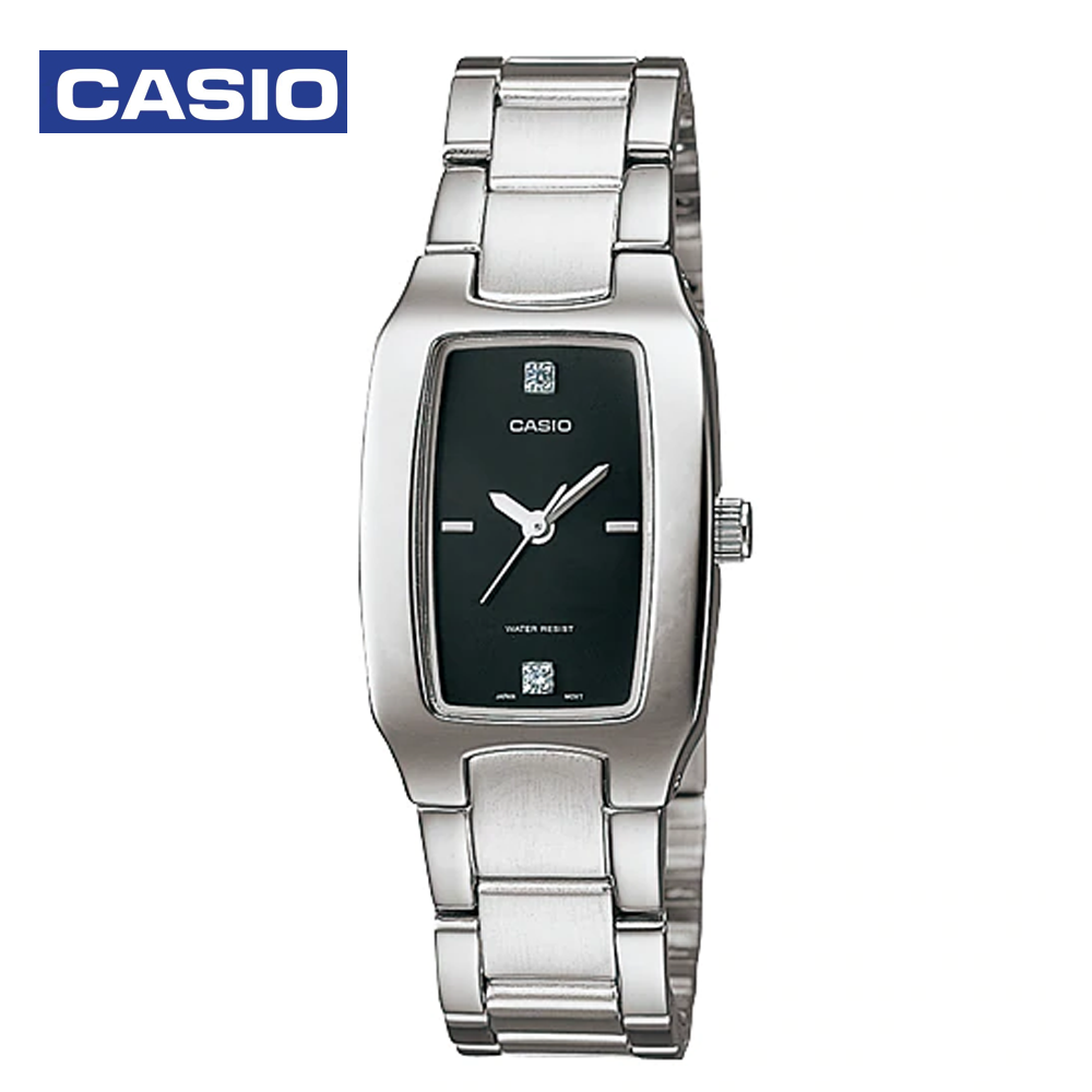 Casio LTP-1165A-1C2DF (CN) Womens Analog Watch - Silver and Black