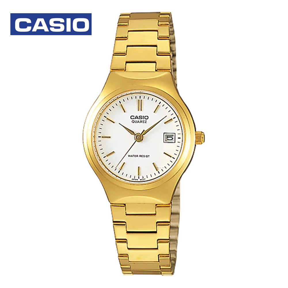 Casio LTP-1170N-7ARDF (CN) Womens Analog Watch - Gold and White