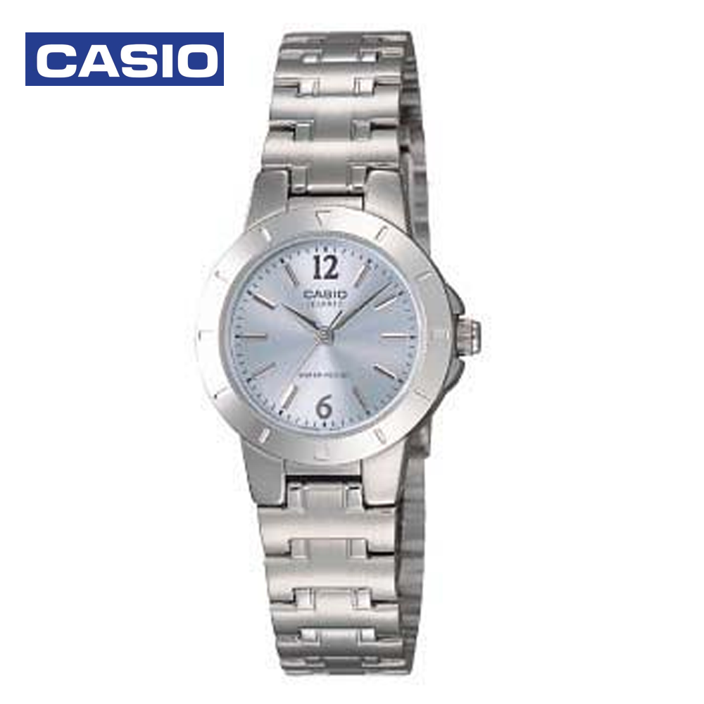 Casio LTP-1177A-2ADF Womens Analog Watch Silver and Blue