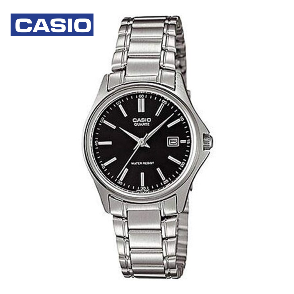 Casio LTP-1183A-1ADF (CN) Womens Analog Watch Black and Silver
