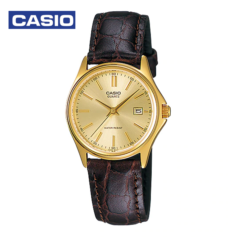 Casio LTP-1183Q-9ADF (CN) Womens Analog Watch Brown and Gold