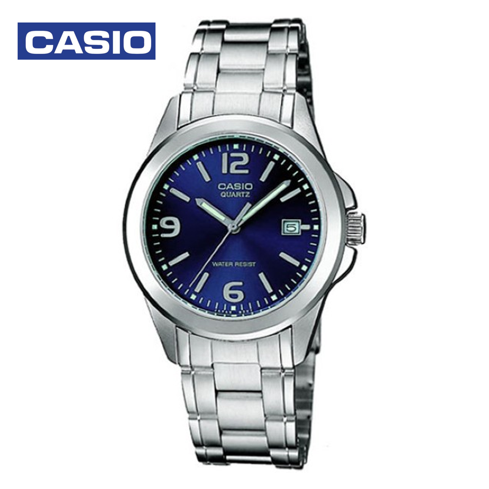 Casio LTP-1215A-2ADF Womens Analog Watch Silver and Blue