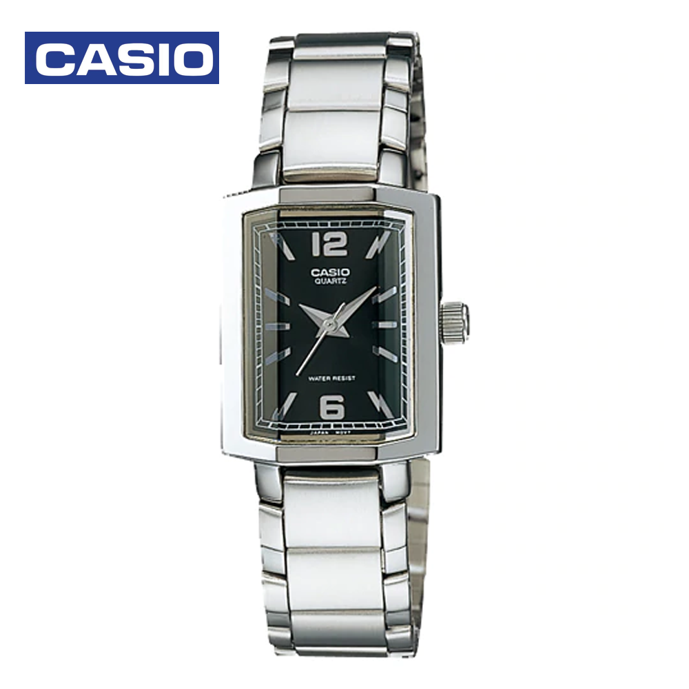 Casio LTP-1233D-1ADF (CN) Womens Analog Watch Black and Silver