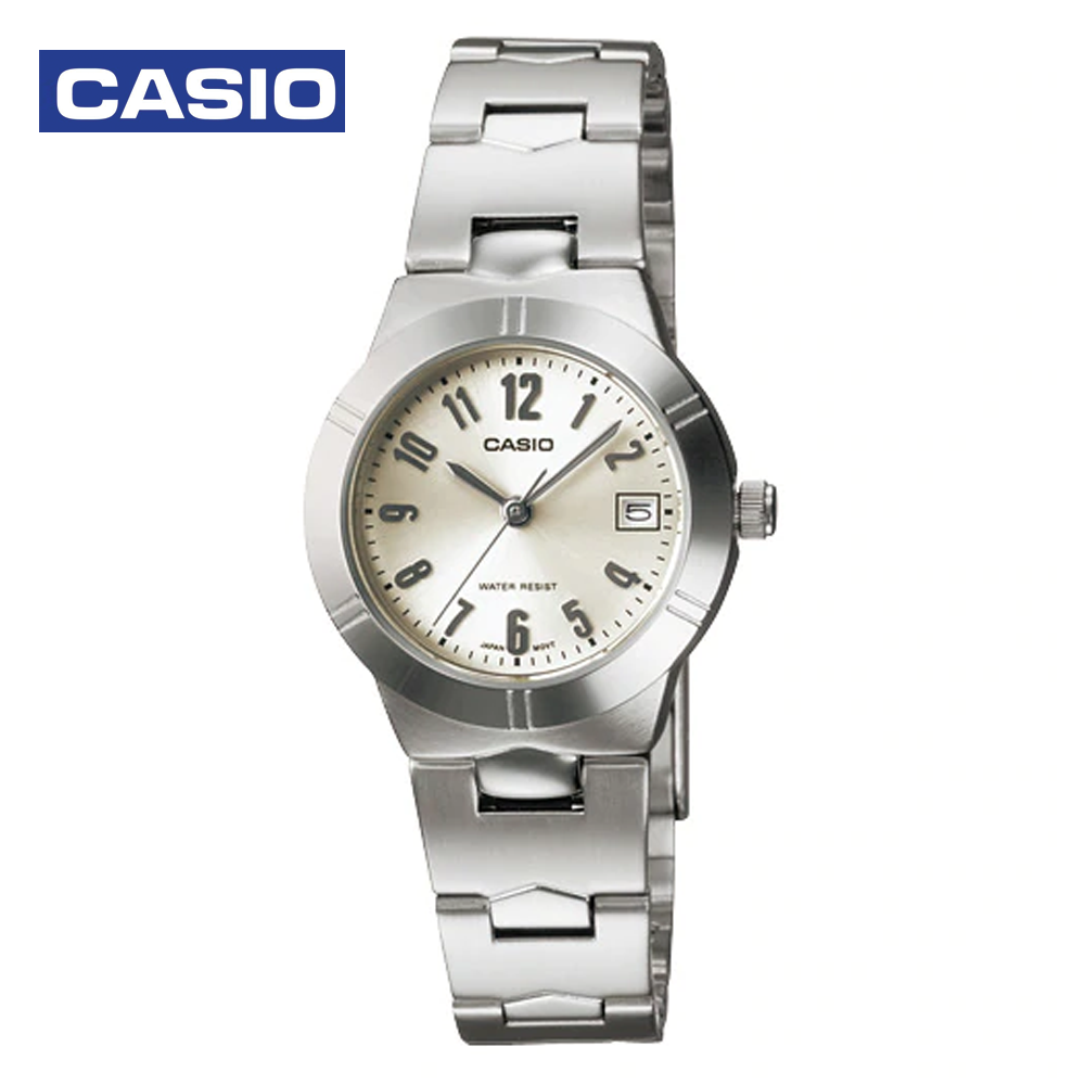 Casio LTP-1241D-7A2DF (CN) Womens Analog Watch White and Silver