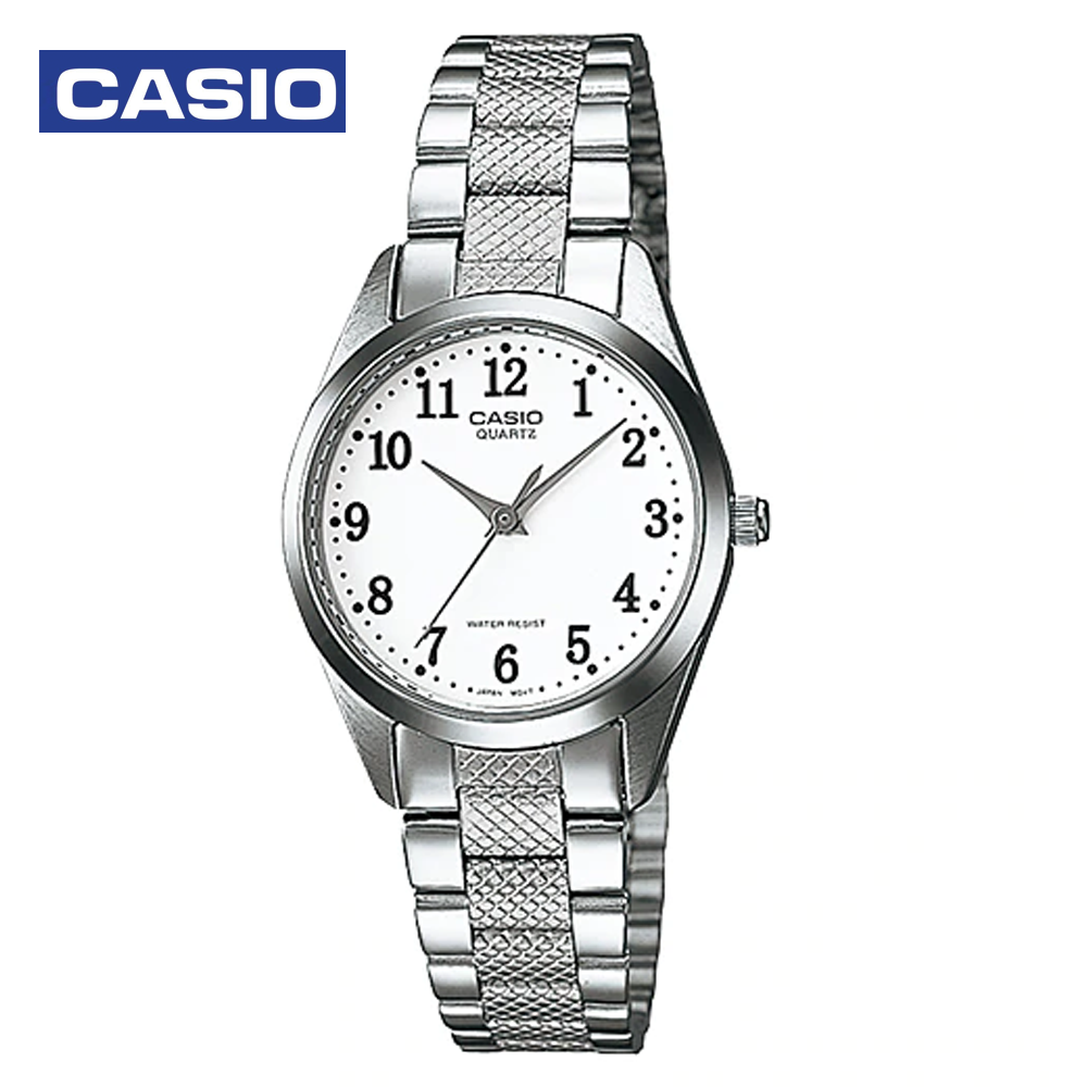 Casio LTP-1274D-7BDF (CN) Womens Analog Watch White and Silver