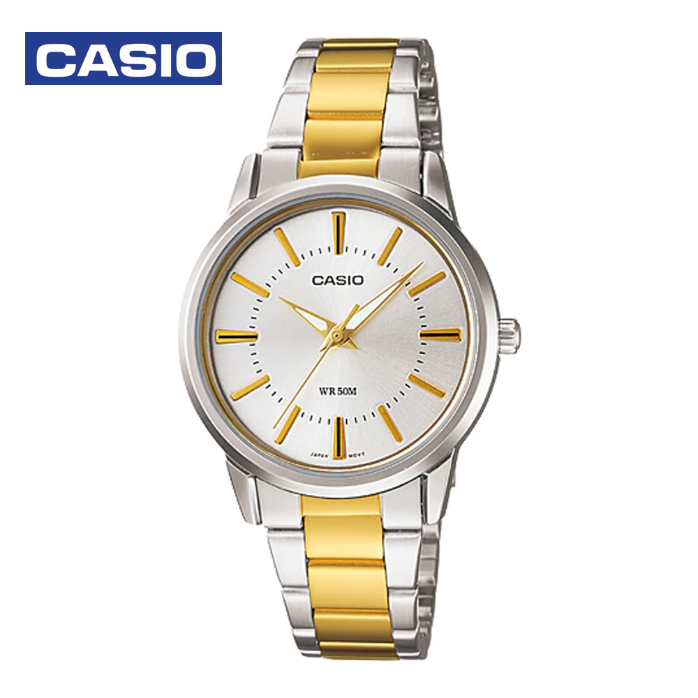 Casio LTP-1303SG-7ADF Womens Analog Watch Gold and Silver