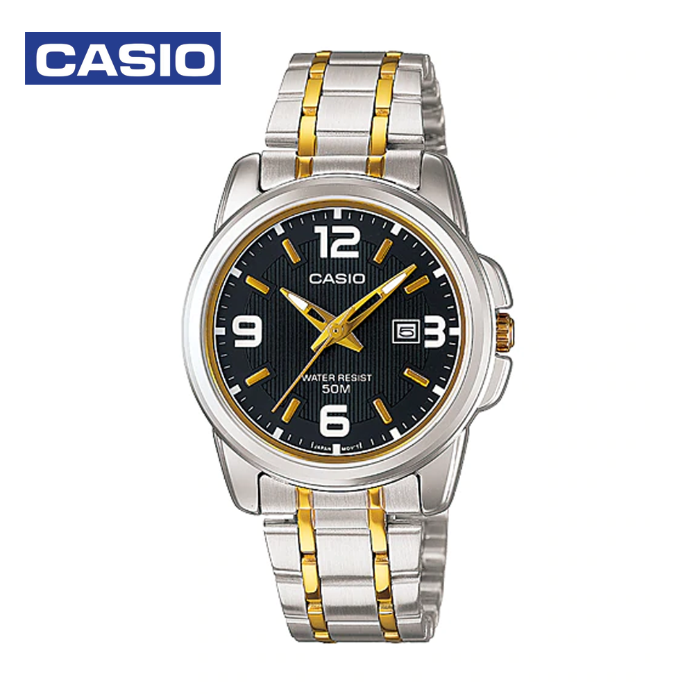Casio LTP-1314SG-1AVDF Womens Analog Watch Silver and Gold