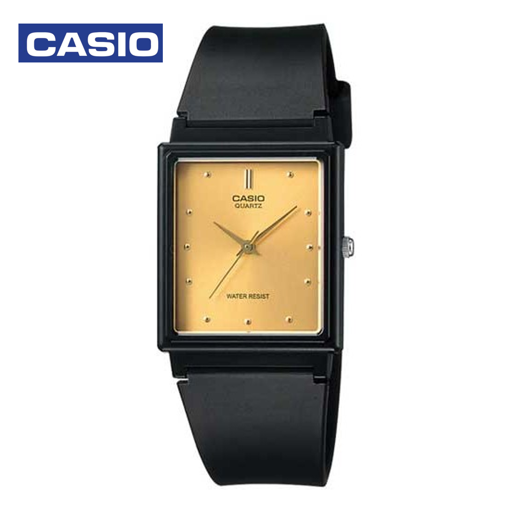 Casio MQ-38-9AVDF Mens Analog Watch Black and Gold