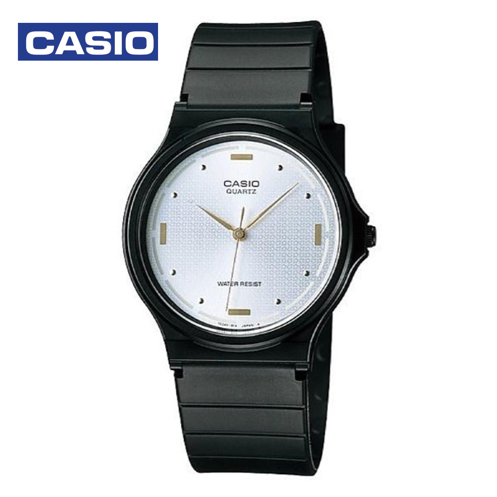 Casio MQ-76-7A1LDF Mens Analog Watch Black and White