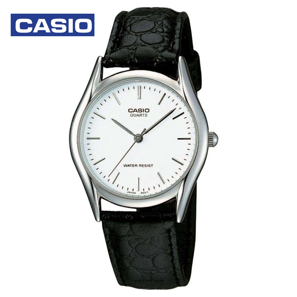 Casio MTP-1094E-7ADF Mens Analog Watch Black and White
