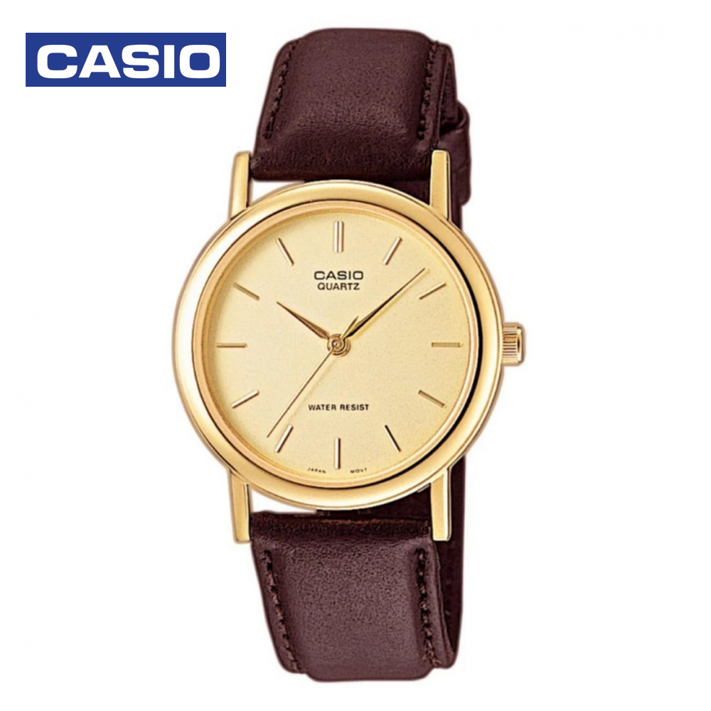 Casio MTP-1095Q-9A (CN) Mens Analog Watch Brown and Gold